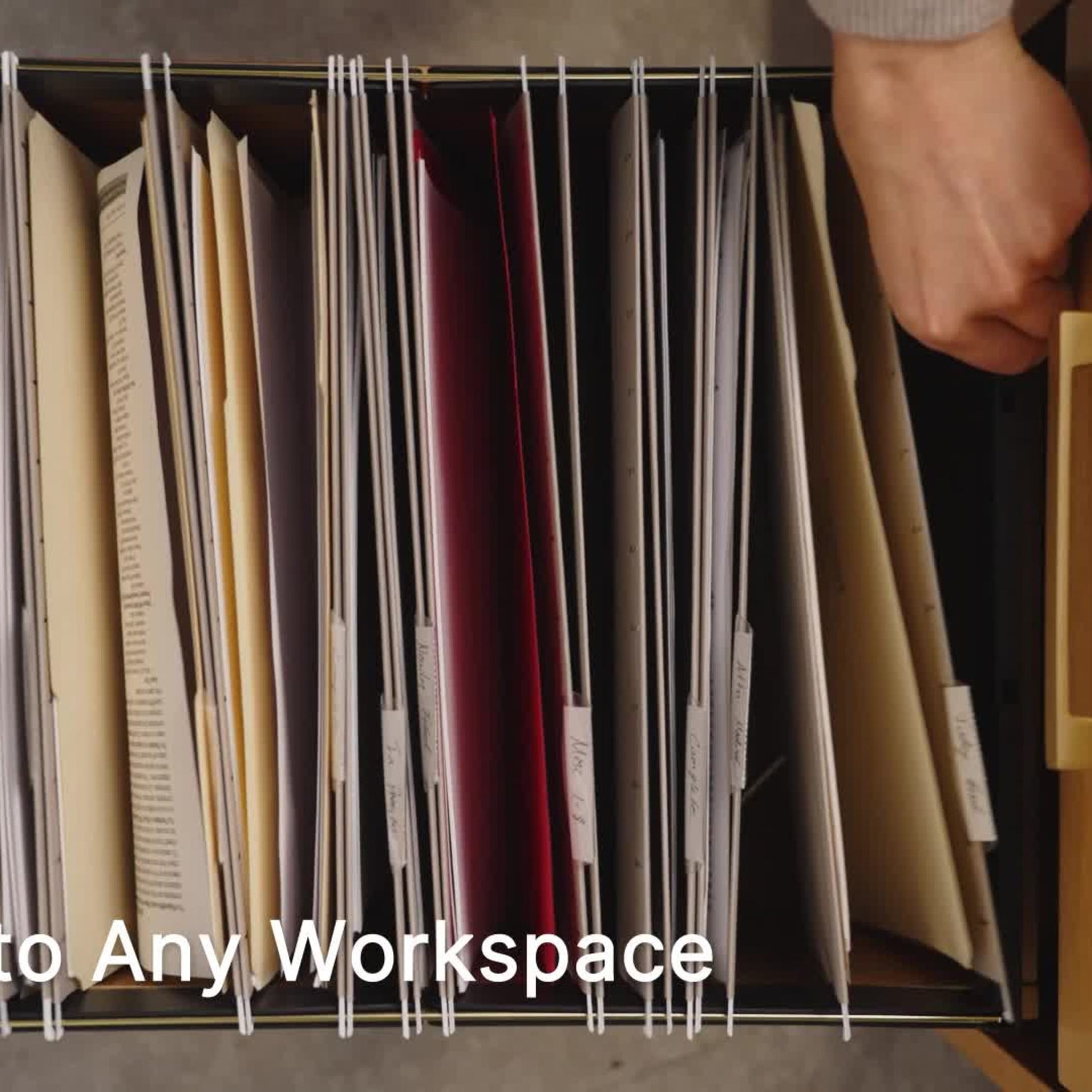 Adjustable Hanging File Folder Frame, White Color, Letter Size, Set of 1, 086486648509