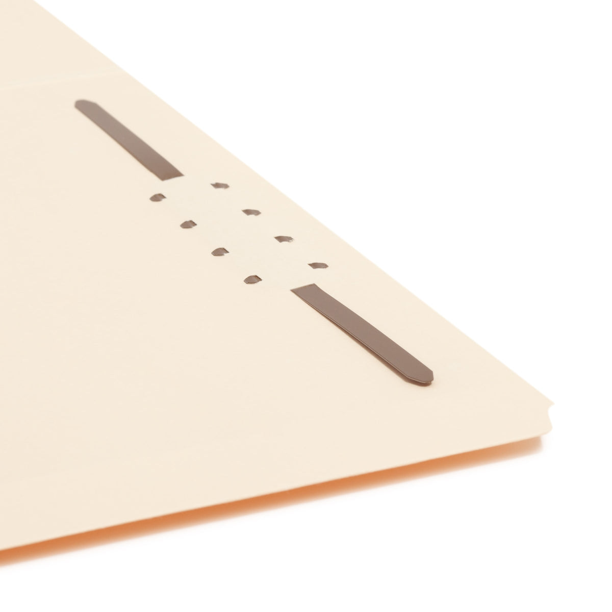Reinforced Tab Fastener File Folders, Straight-Cut Tab, 1 Fastener, Manila Color, Letter Size, Set of 50, 086486145107