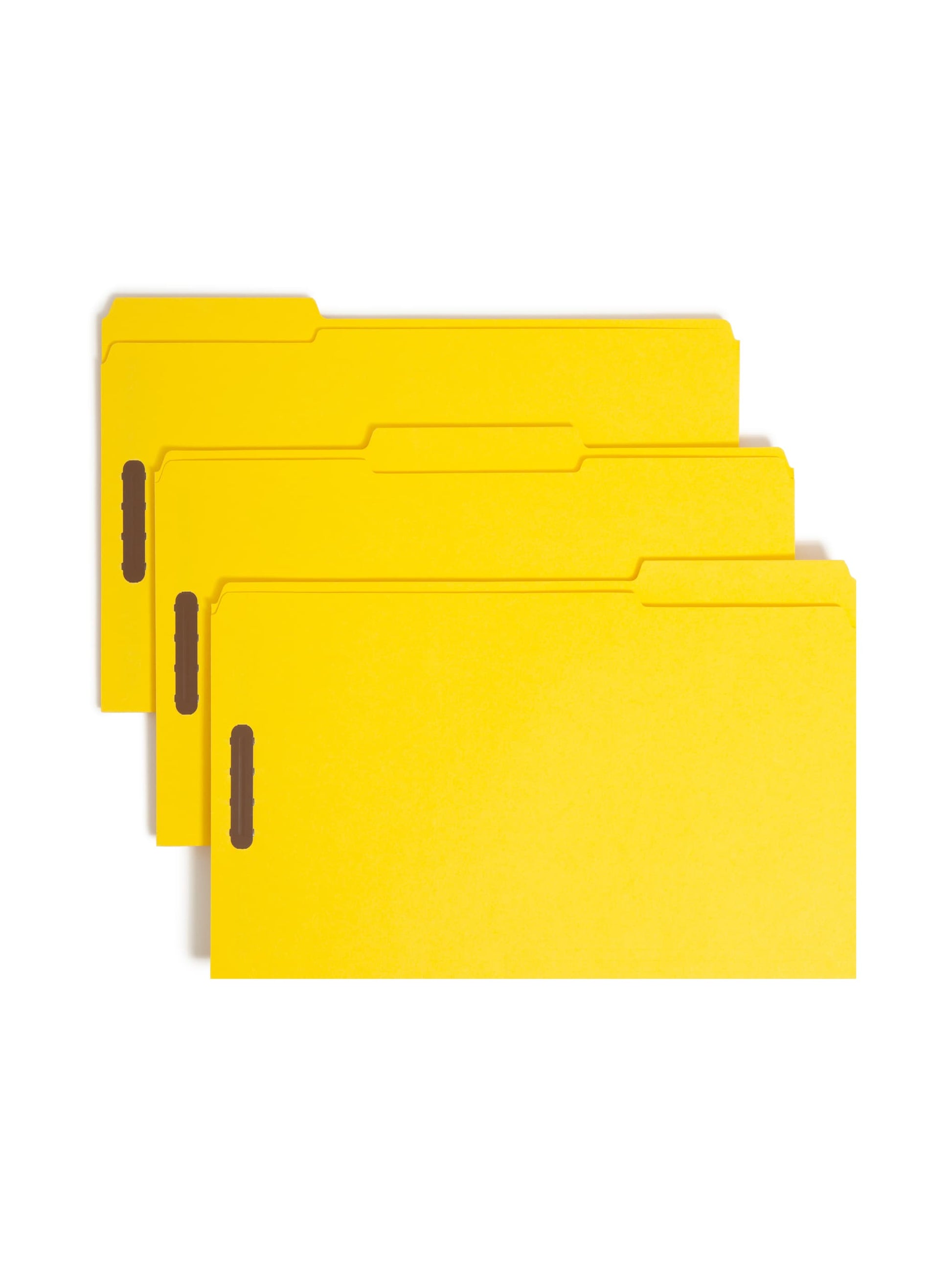 Reinforced Tab Fastener File Folders, 1/3-Cut Tab, 2 FastenersReinforced Tab Fastener File Folders, 1/3 Cut, Yellow, Legal, Yellow, Legal Size, Set of 50, 086486179409