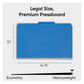 SafeSHIELD® Pressboard Classification File Folders, 2 Dividers, 2 inch Expansion, 2/5-Cut Tab, Dark Blue Color, Legal Size, Set of 10, 30086486190351