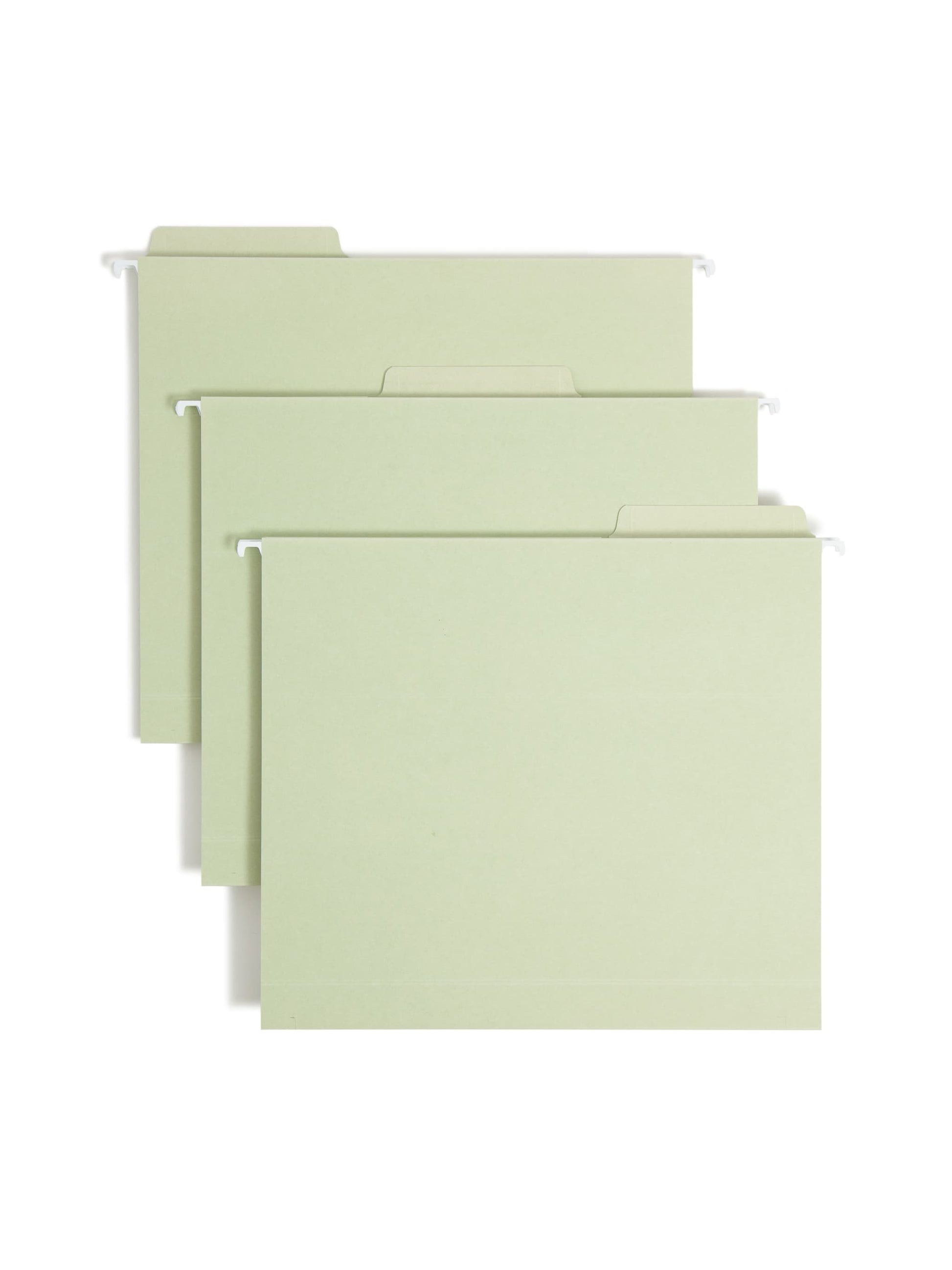 FasTab® Hanging Box Bottom File Folders, Moss Green Color, Letter Size, Set of 20, 086486642019