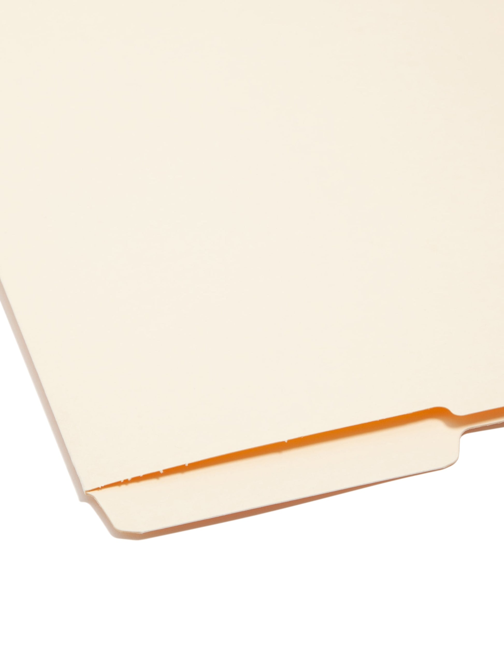 Shelf-Master® Reinforced Tab End Tab File Folders, 1/2-Cut Tab, Bottom Position, Manila Color, Letter Size, Set of 100, 086486241281