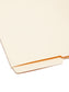 Shelf-Master® Reinforced Tab End Tab File Folders, 1/2-Cut Tab, Bottom Position, Manila Color, Letter Size, Set of 100, 086486241281
