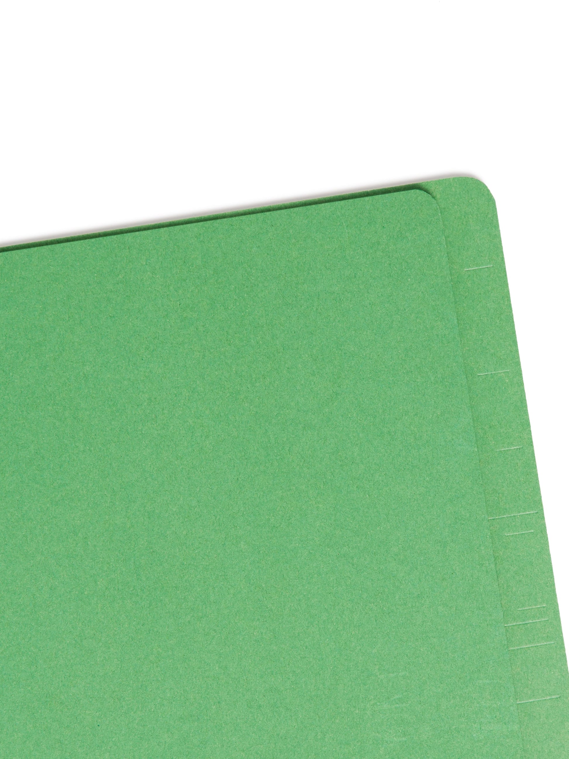 SafeSHIELD® Pressboard End Tab Classification File Folders, Straight-Cut Tab, 2 inch Expansion, 2 Divider, Green Color, Letter Size, Set of 0, 30086486267855