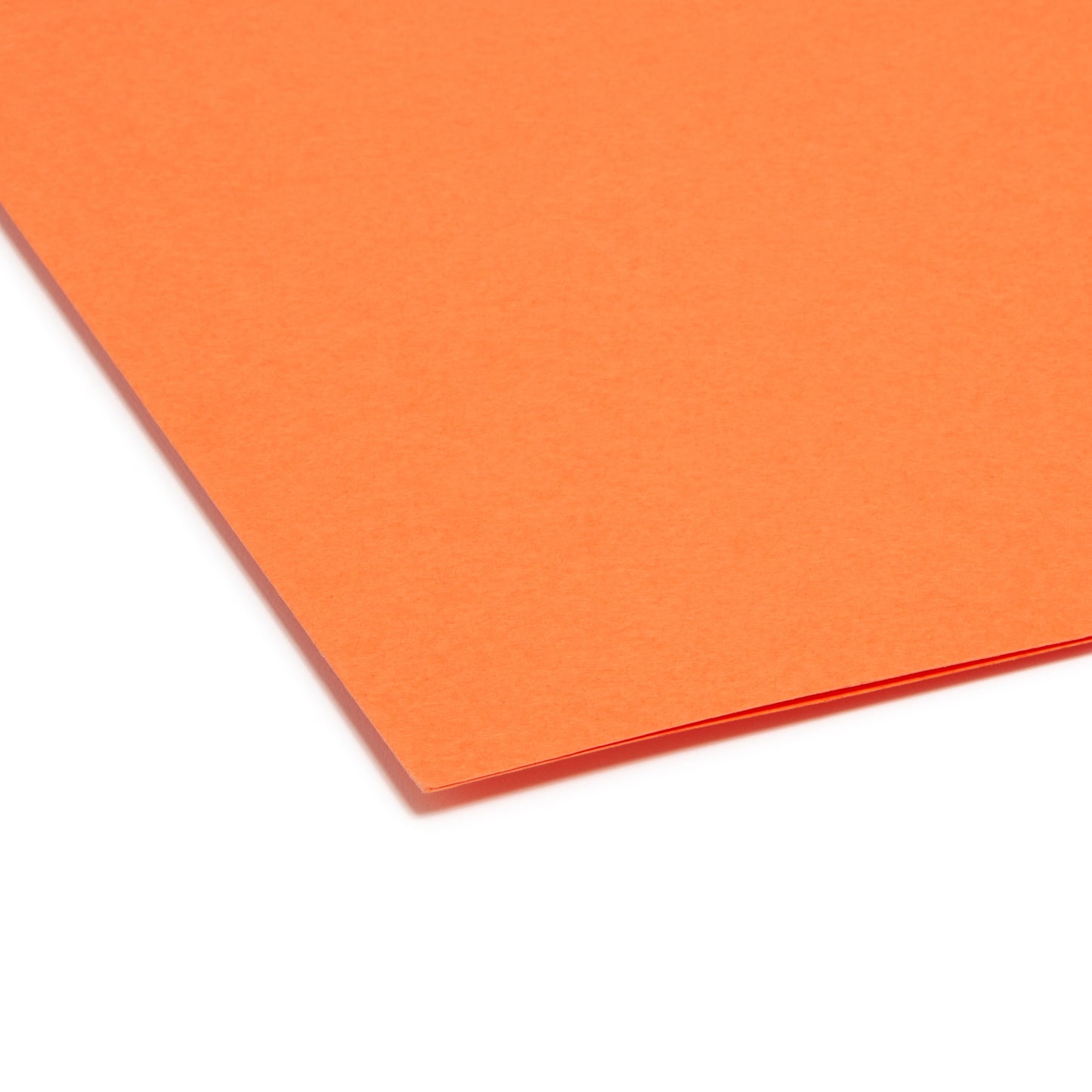 Standard File Folders, Straight-Cut Tab, Orange Color, Letter Size, Set of 100, 086486109413