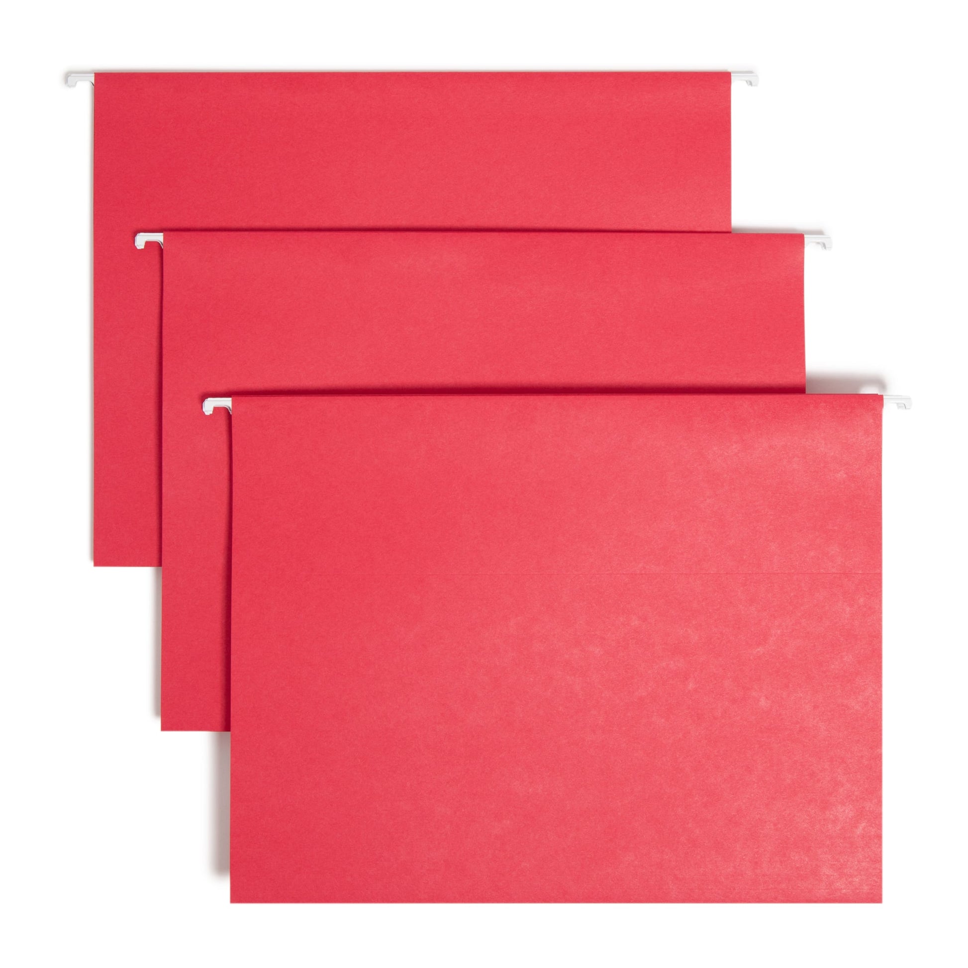 TUFF® Hanging File Folders with Easy Slide® Tabs, Red Color, Letter Size, Set of 1, 086486640435
