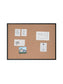 MDF Frame Cork Board, Black, Natural, 4 x 3, 4 x 3, Natural, 4 X 3 Size, Set of 1, 812296020507