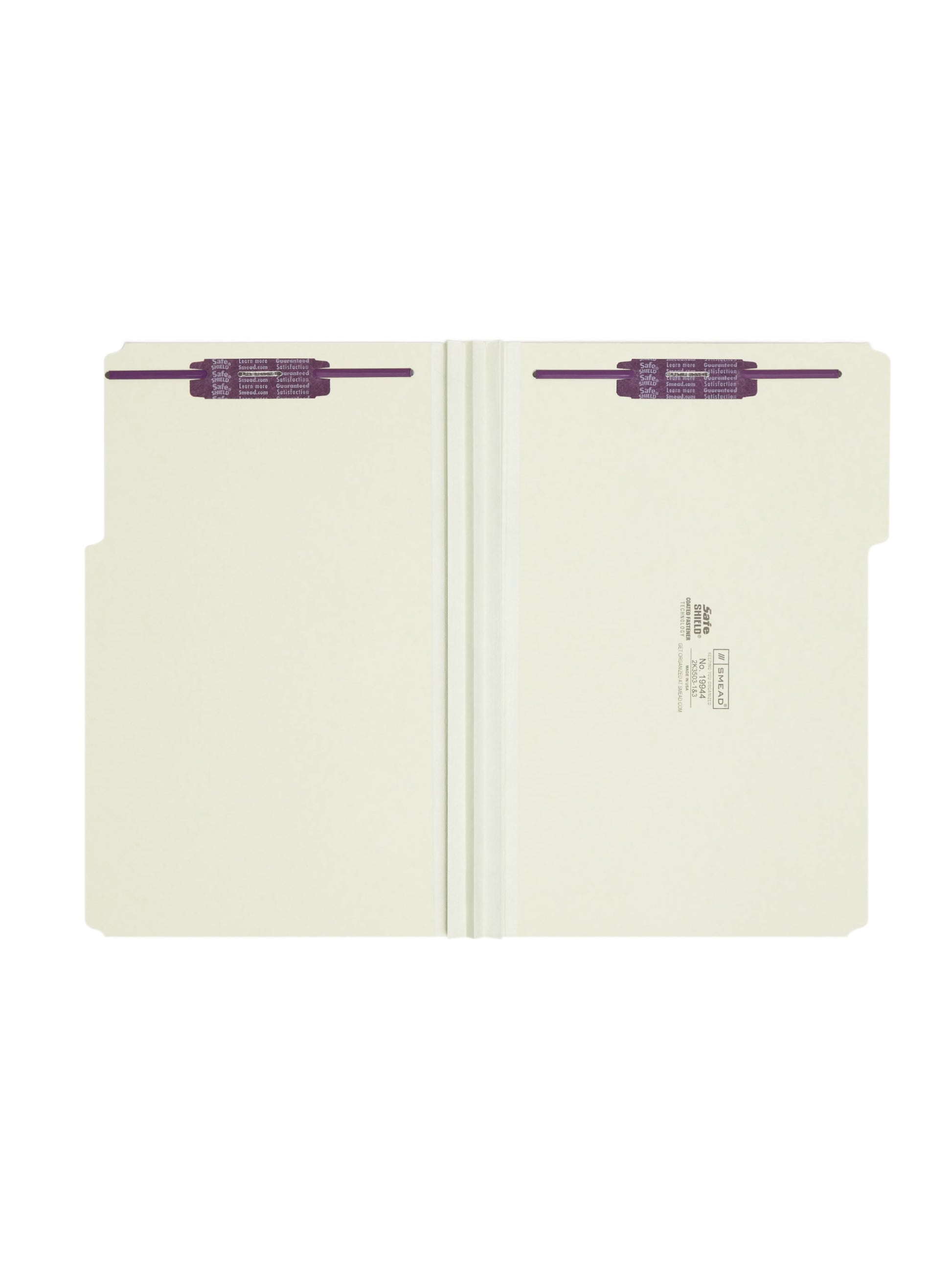SafeSHIELD®  Pressboard Fastener File Folders, Gray/Green Color, Legal Size, Set of 25, 086486199445