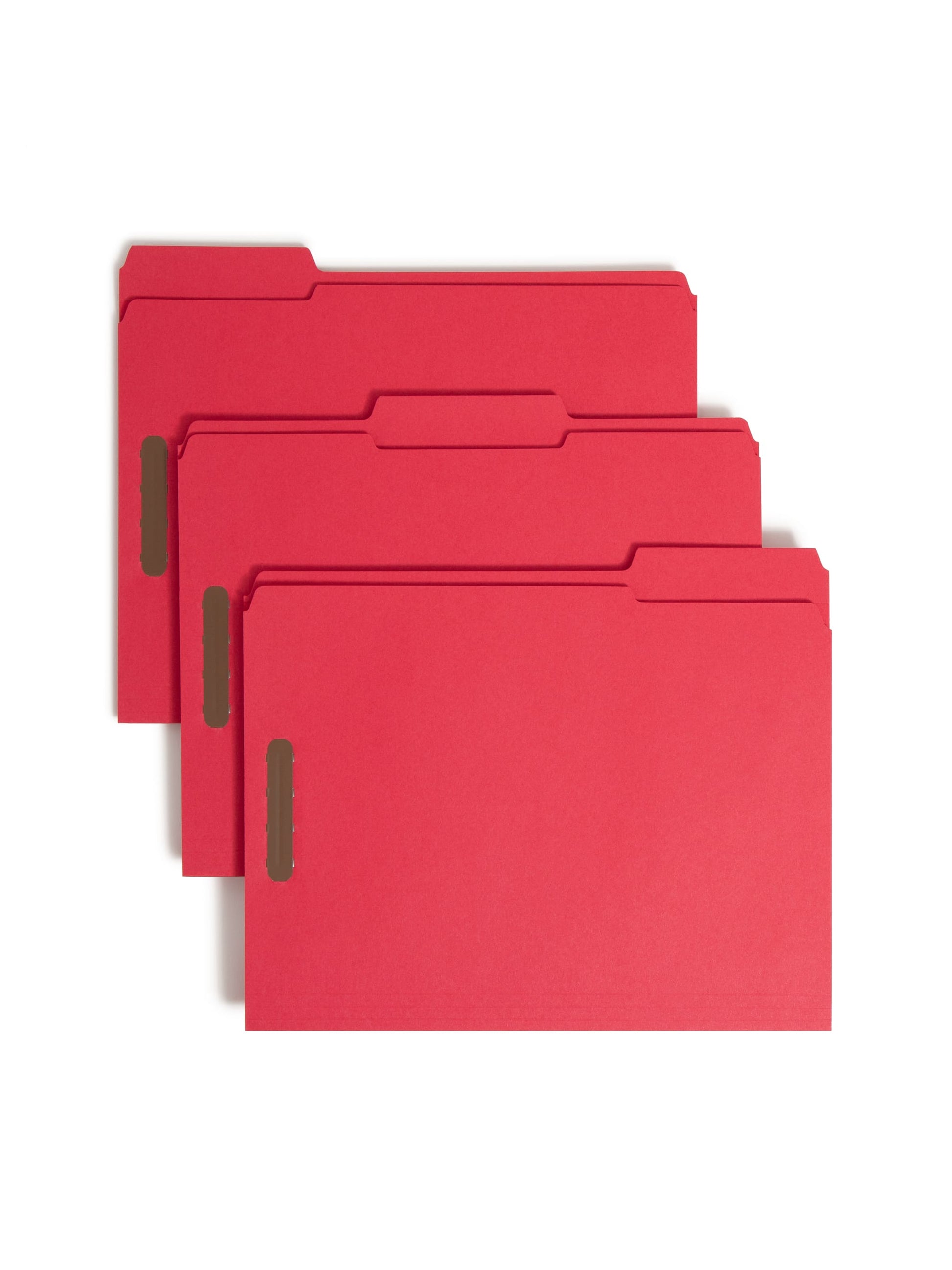 Reinforced Tab Fastener File Folders, 1/3-Cut Tab, 2 FastenersReinforced Tab Fastener File Folders, 1/3 Cut, Red, Letter, Red, Letter Size, Set of 50, 086486127400