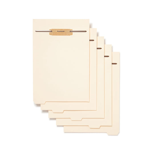 Folder Dividers with Fasteners, Manila Color, Letter Size, Set of 25, 086486355995