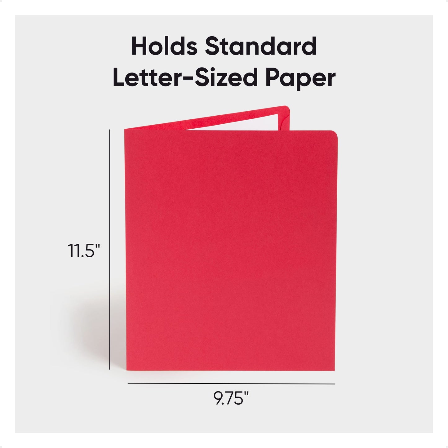 Red Color, Letter Size, Set of 25, 30086486878594
