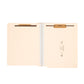 End Tab Classification File Folders, Straight-Cut Tab, 2 inch Expansion, 2 Dividers, Manila Color, Letter Size, Set of 10, 30086486268357