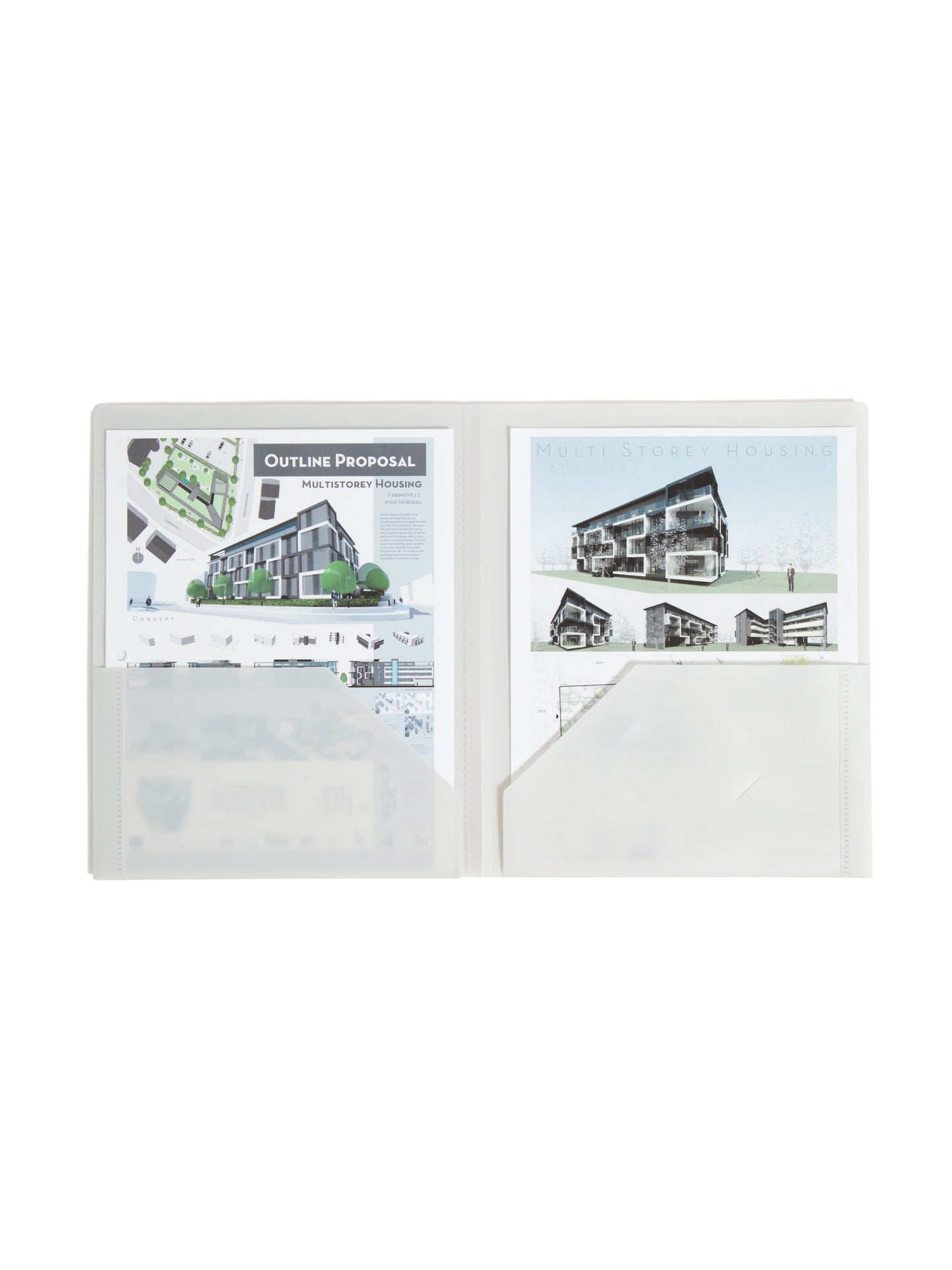 Frame View Poly Two-Pocket Folders, White Color, Letter Size, Set of 1, 086486877060