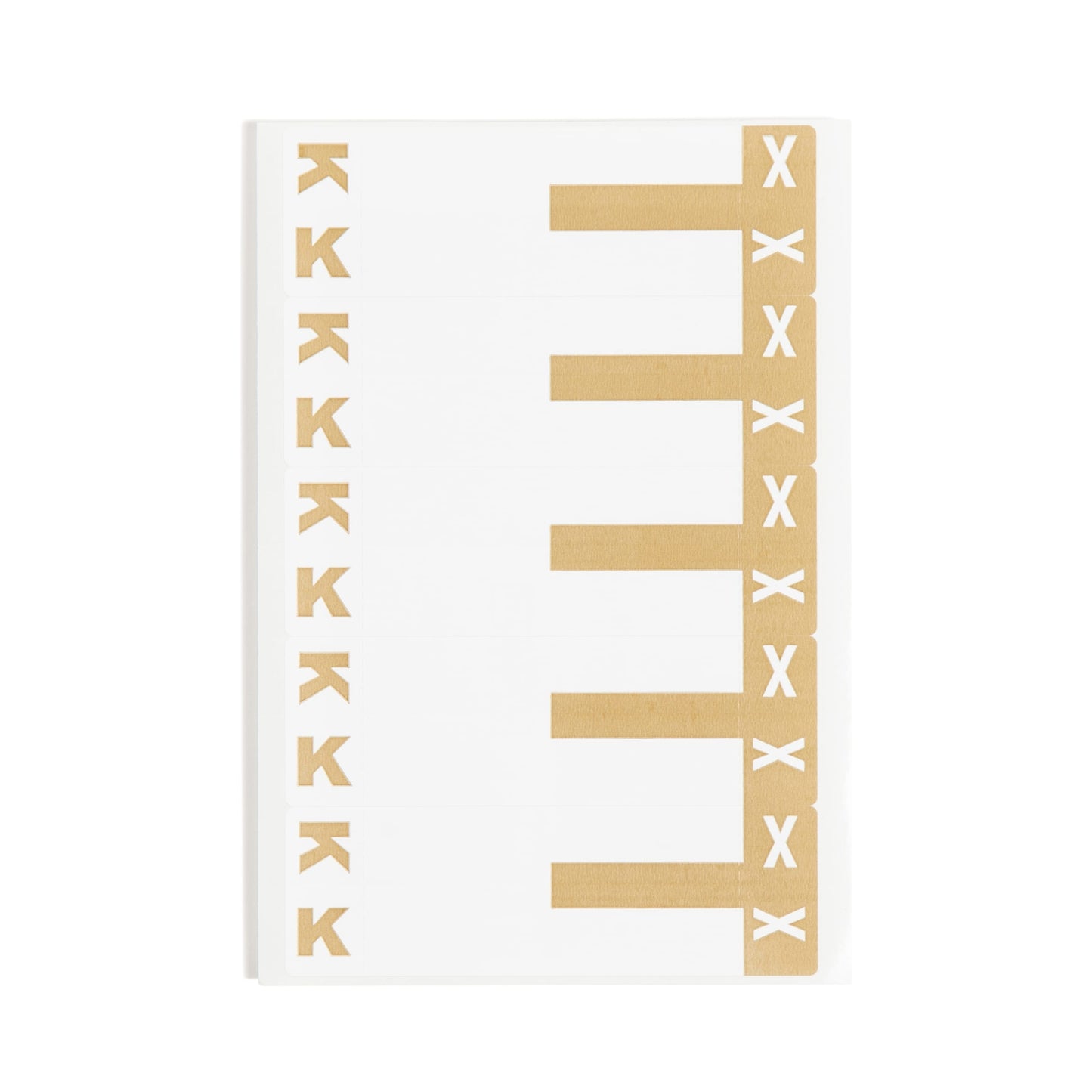 AlphaZ® NCC Color-Coded Name Labels - Sheets, Light Brown Color, 3-5/8" X 1-5/32" Size, Set of 100, 086486671620