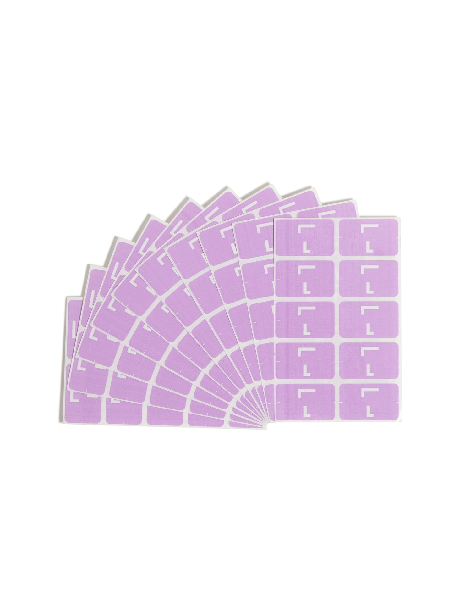 AlphaZ® ACCS Color Coded Alphabetic Labels - Sheets, Lavender Color, 1" X 1-5/8" Size, Set of 1, 086486671828