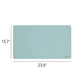 Vegan Leather Desk Pad, Superior Blue Color, 23.6"X13.7" Size, Set of 1, 086486648400