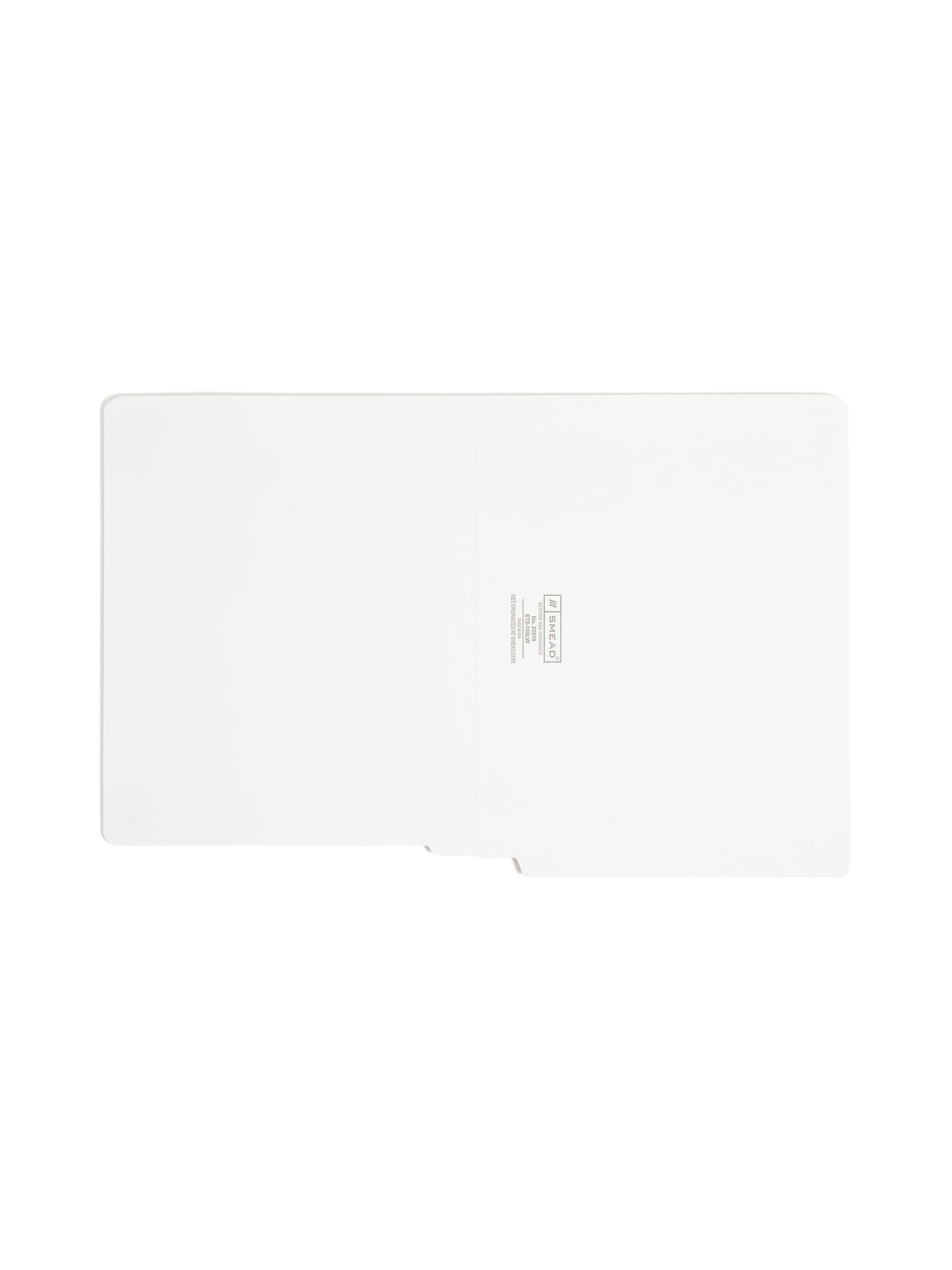 Shelf-Master® Reinforced Tab End Tab File Folders, Straight-Cut Tab, White Color, Letter Size, Set of 100, 086486258104