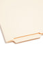 Shelf-Master® Reinforced Tab End Tab File Folders, 4 inch High Tab, Manila Color, Letter Size, Set of 100, 086486241793