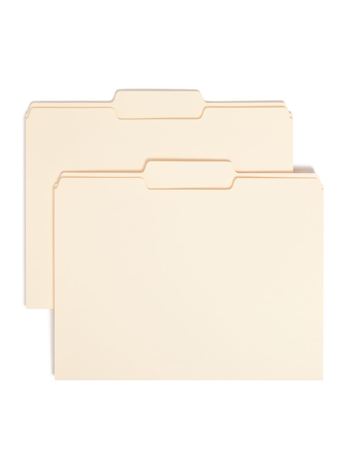 Standard File Folders, 1/3-Cut Center Tab, Manila Color, Letter Size, Set of 100, 086486103329