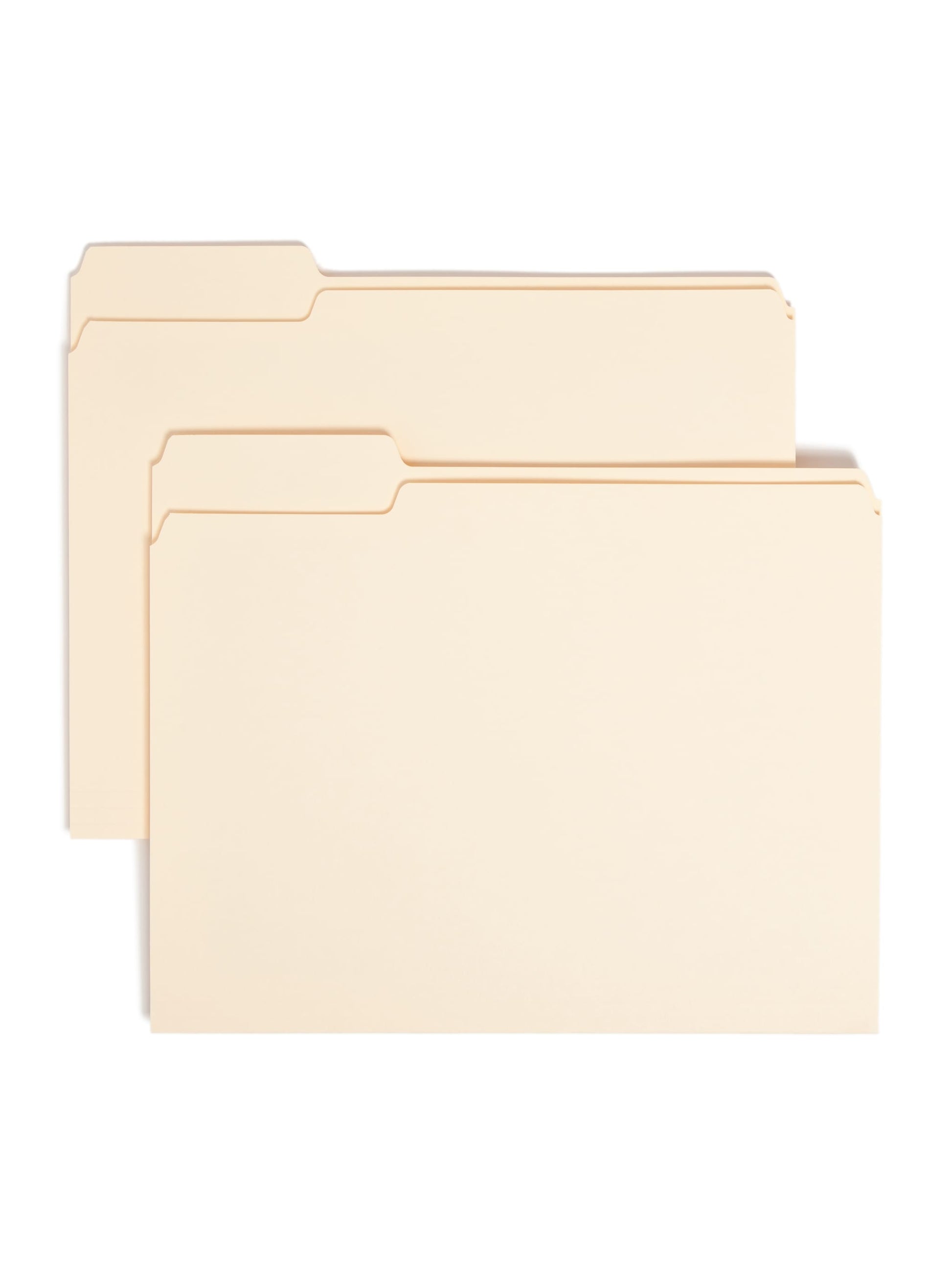 Standard File Folders, 1/3-Cut Left Tab, Manila Color, Letter Size, Set of 100, 086486103312