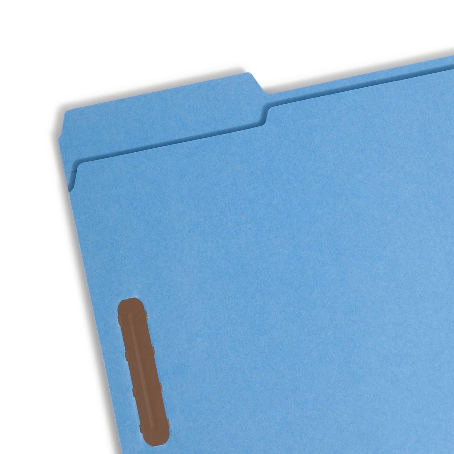 100% Recycled Reinforced Tab Fastener File Folders, Blue Color, Letter Size, Set of 50, 086486120418