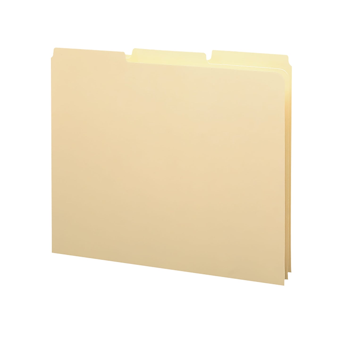 Heavyweight Filing Guides with Blank Tabs, Manila Color, Letter Size, Set of 100, 086486501347