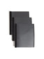 Poly Report Covers with Clear Front, Black Color, Letter Size, Set of 1, 086486860109