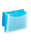 Poly Expanding Files with Flap, 6 Pockets, Wave Pattern, Teal Color, Letter Size, Set of 1, 086486708739