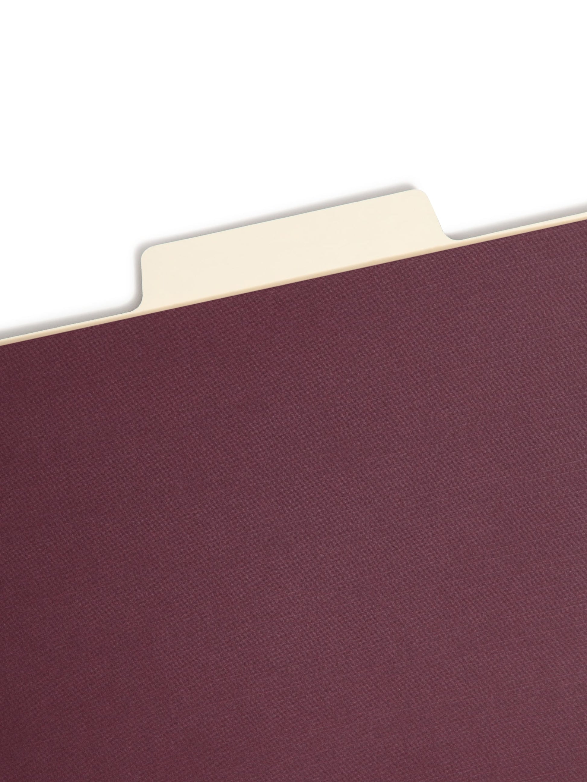 SuperTab® Classification File Folders, Maroon Color, Letter Size, Set of 10, 30086486140134