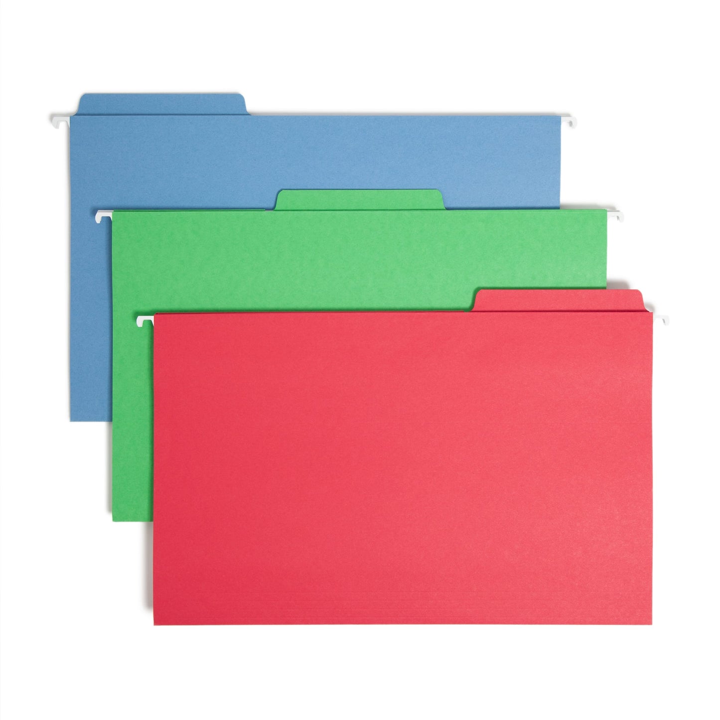 FasTab® Hanging File Folders, 1/3-Cut Tab, Assorted Colors Color, Legal Size, Set of 1, 086486641531