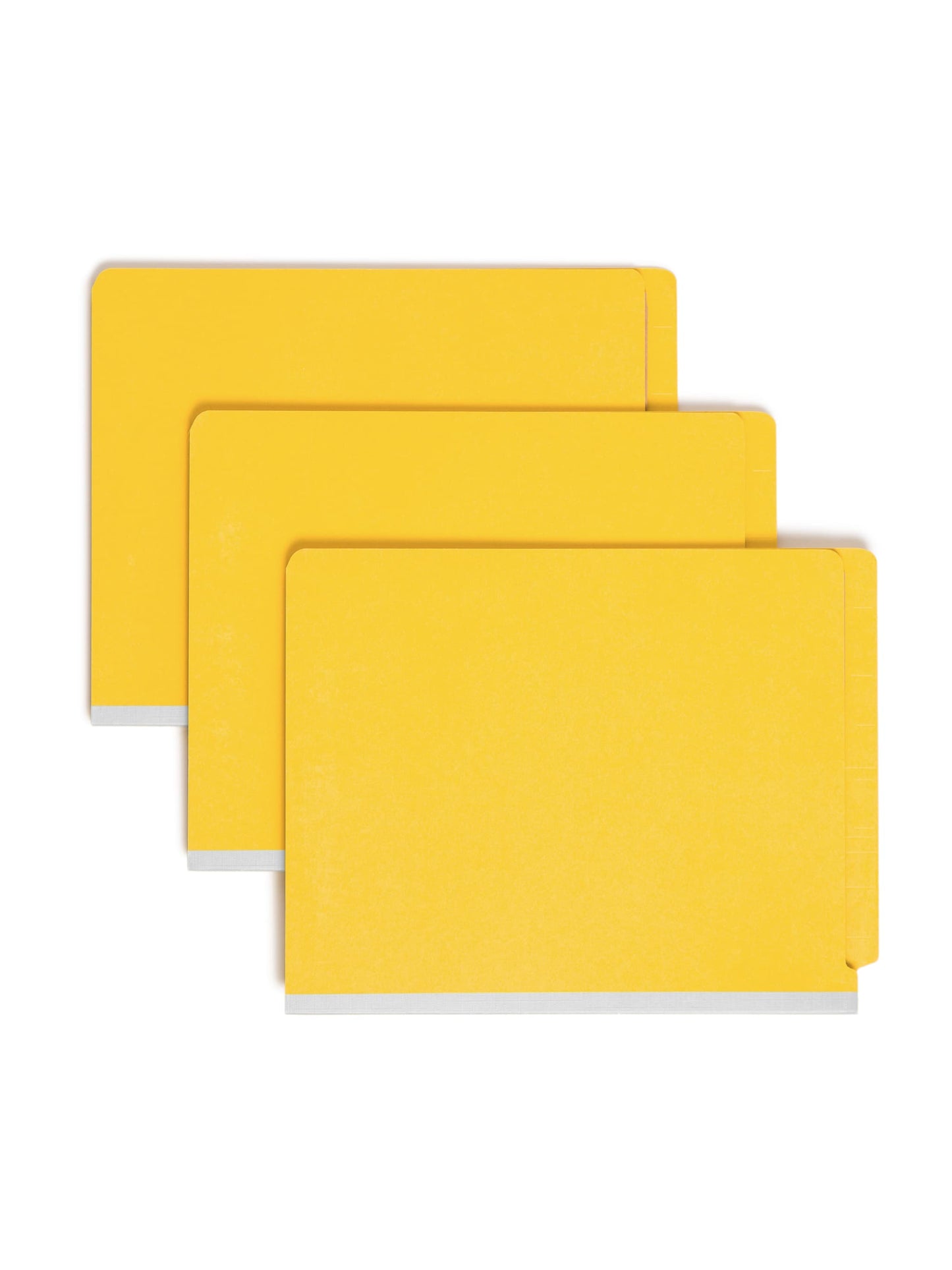 SafeSHIELD® Pressboard Classification File Folders, 1 Divider, 2 inch Expansion, Yellow Color, Letter Size, Set of 0, 30086486137349