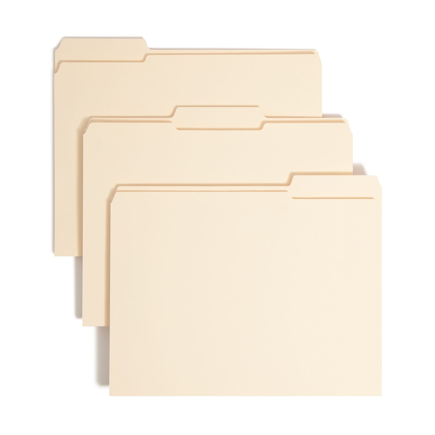 Reinforced Tab Fastener File Folders, 1 1/2 inch Expansion, 1/3-Cut Tab, Manila Color, Letter Size, Set of 50, 086486145954
