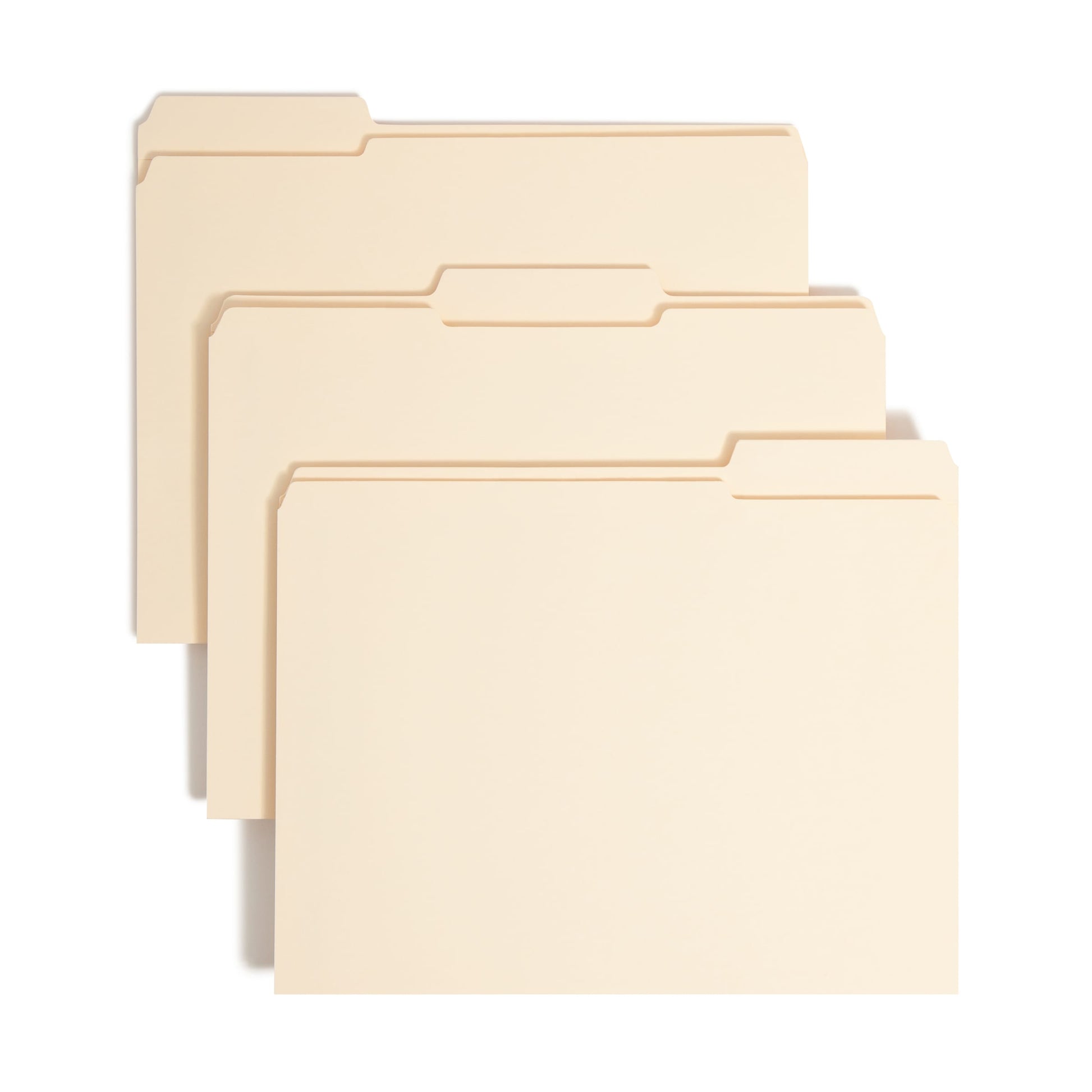 Reinforced Tab Fastener File Folders, 1 1/2 inch Expansion, 1/3-Cut Tab, Manila Color, Letter Size, Set of 50, 086486145954