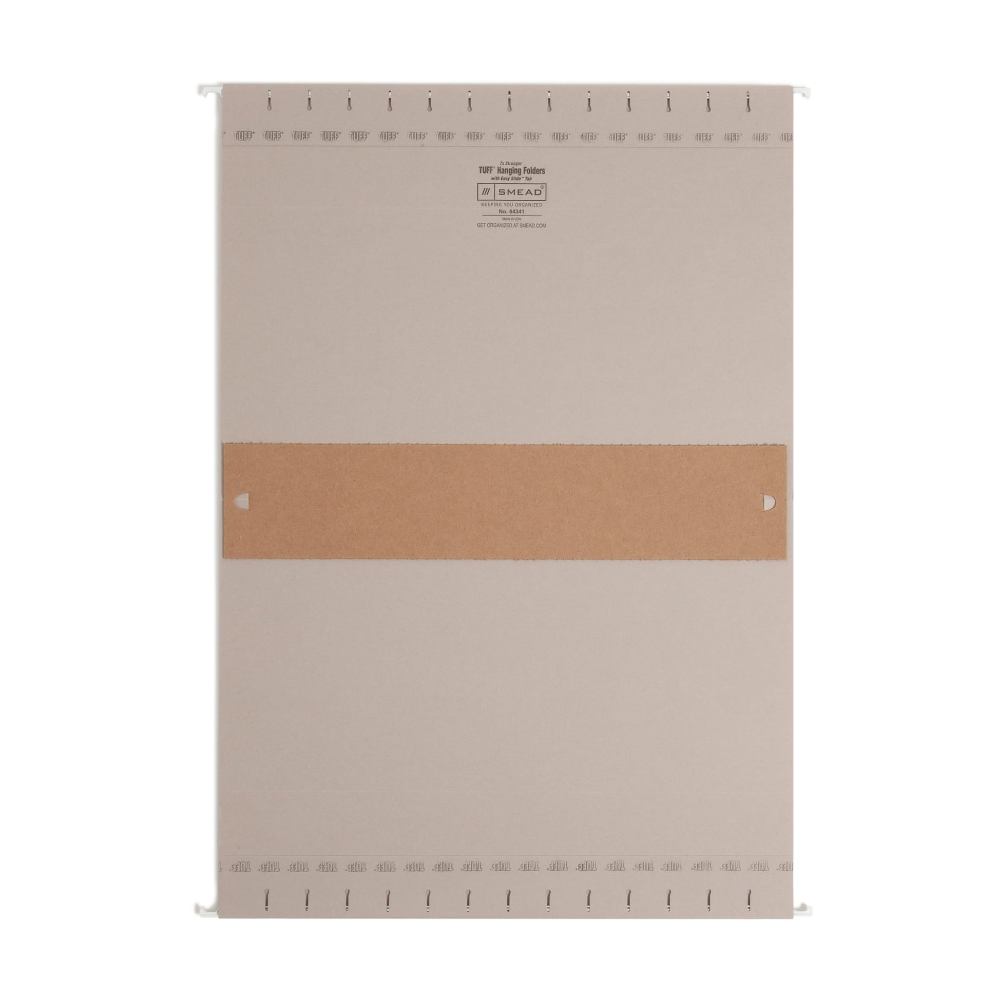 TUFF® Hanging Box Bottom File Folders with Easy Slide® Tabs, 3 inch Expansion, Gray Color, Legal Size, Set of 1, 086486643412