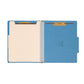 Classification File Folders, 2 Dividers, 2 inch Expansion, Blue Color, Letter Size, Set of 10, 30086486140011