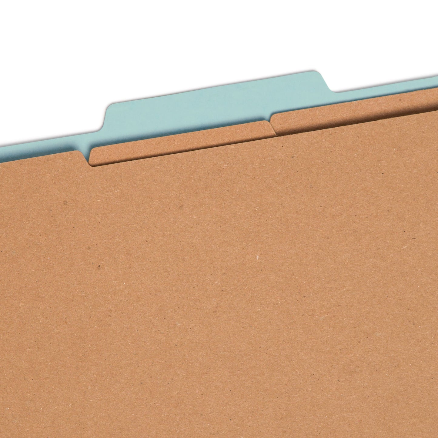 Pressboard Classification File Folders, 3 Dividers, 3 inch Expansion, Blue Color, Letter Size, Set of 10, 30086486140905