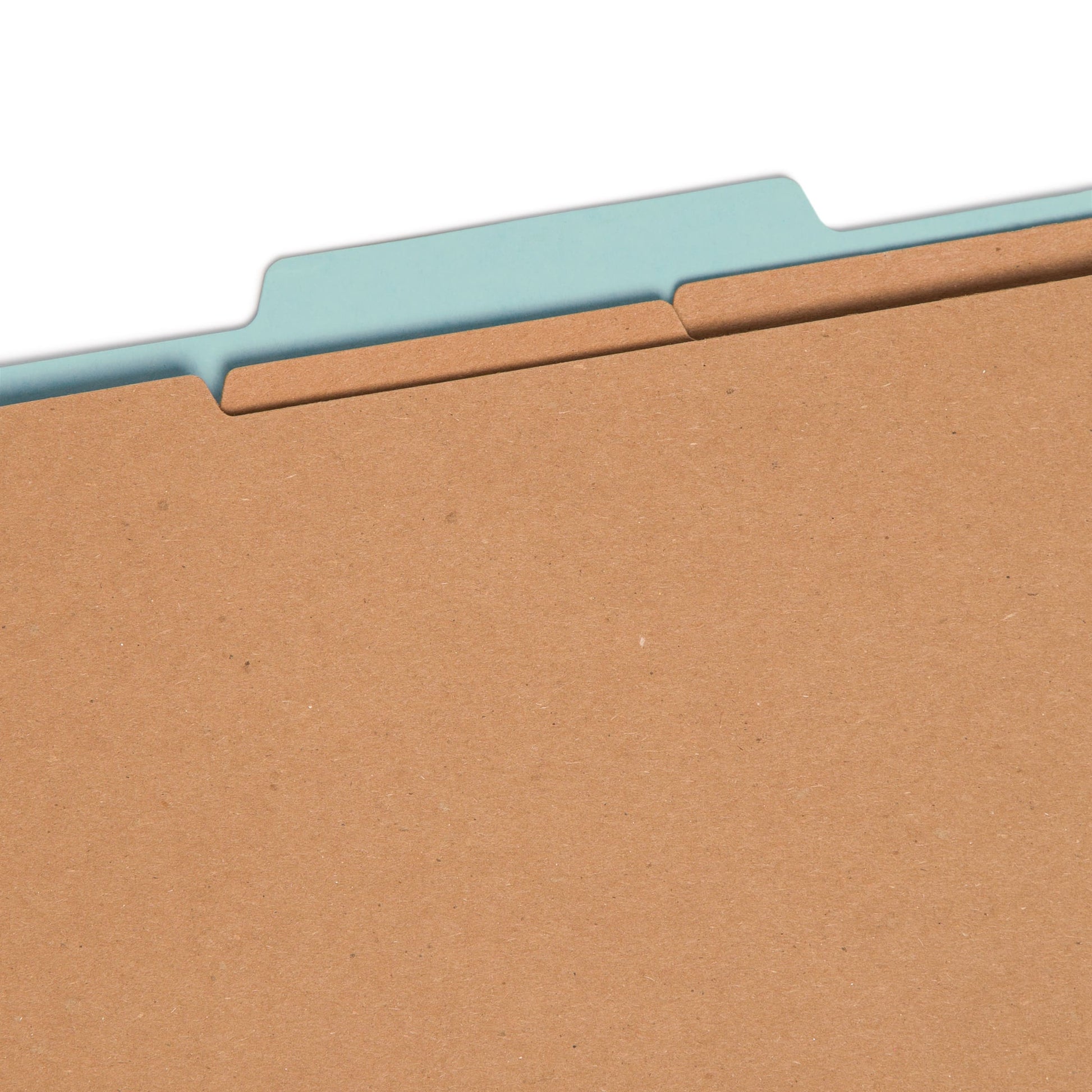 Pressboard Classification File Folders, 3 Dividers, 3 inch Expansion, Blue Color, Letter Size, Set of 10, 30086486140905