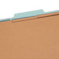 Pressboard Classification File Folders, 3 Dividers, 3 inch Expansion, Blue Color, Letter Size, Set of 10, 30086486140905