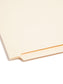 Shelf-Master® Reinforced End Tab Fastener File Folders with Antimicrobial Product Protection, Straight-Cut Tab, 2 Fasteners, Bi-lingual Packaging, Manila Color, Letter Size, Set of 50, 086486341172