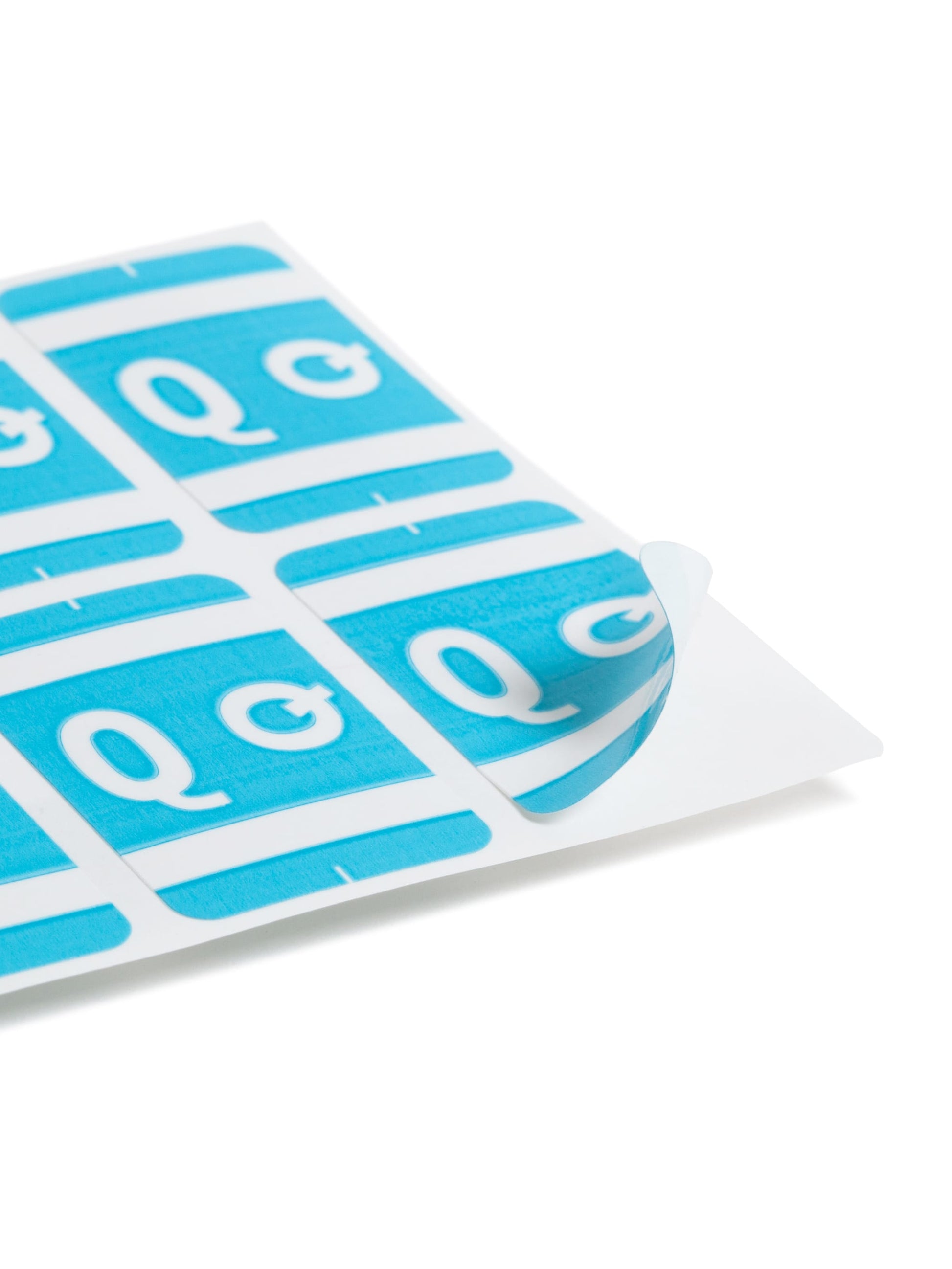 AlphaZ® ACCS Color Coded Alphabetic Labels - Sheets, Light Blue Color, 1" X 1-5/8" Size, Set of 100, 086486671873