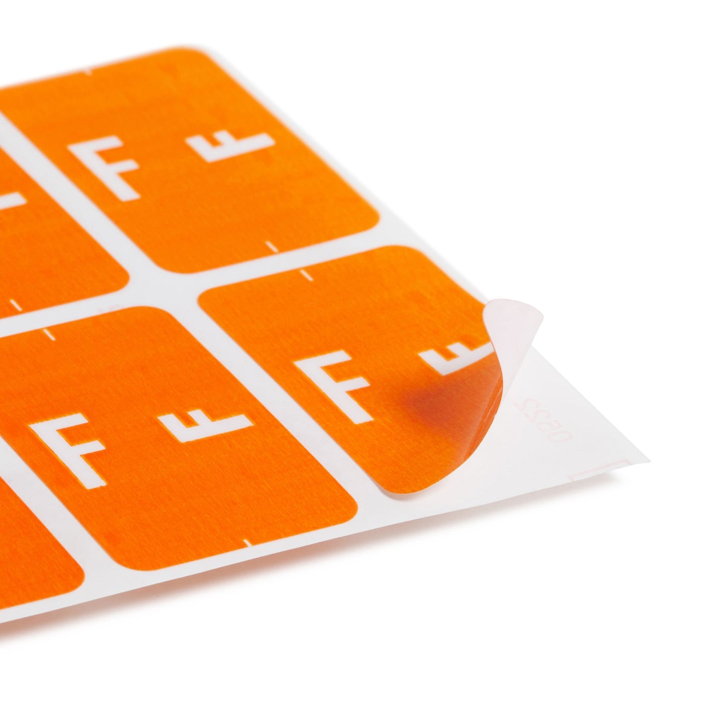 AlphaZ® ACCS Color Coded Alphabetic Labels - Sheets, Orange Color, 1" X 1-5/8" Size, Set of 100, 086486671767