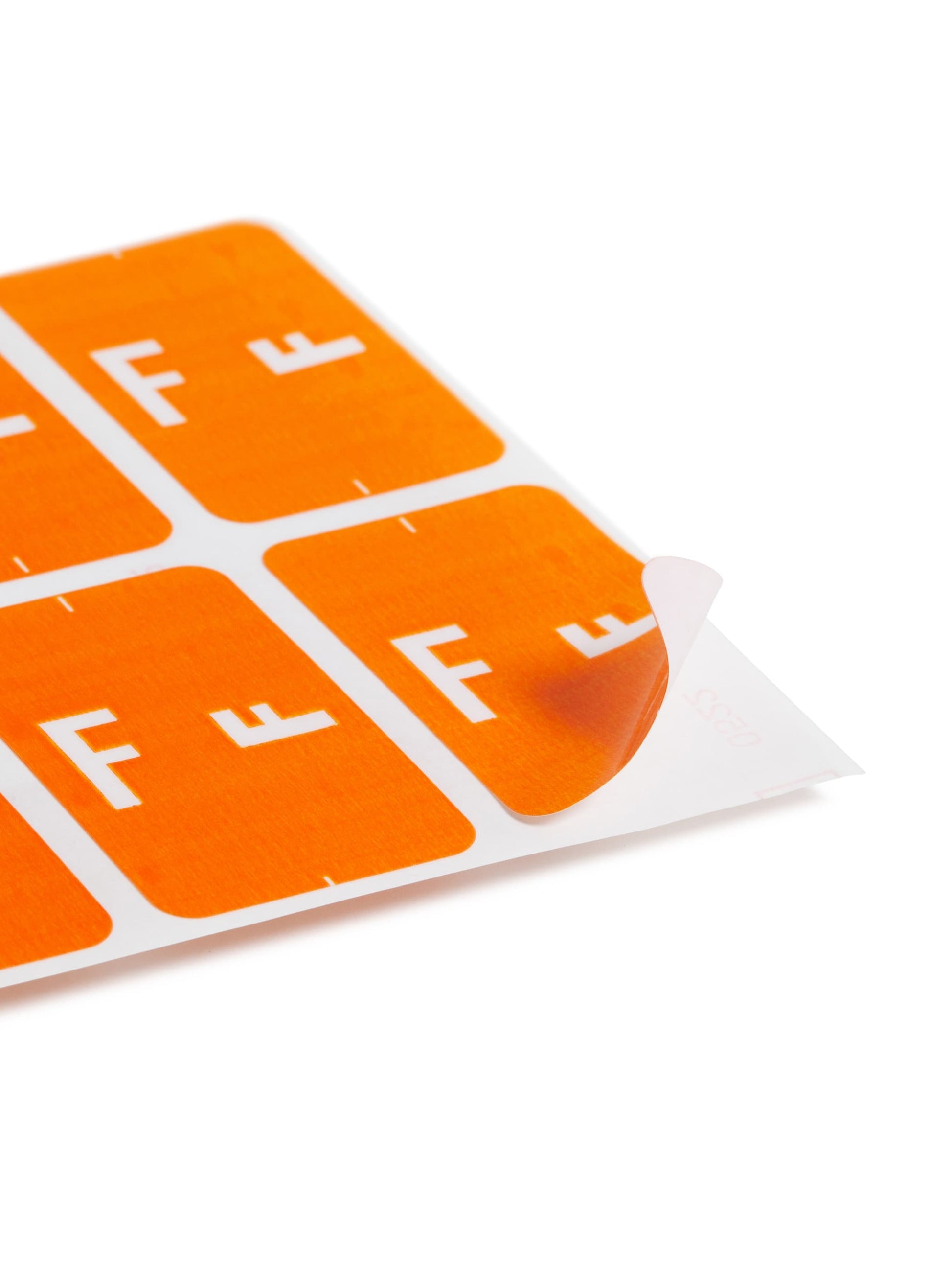 AlphaZ® ACCS Color Coded Alphabetic Labels - Sheets, Orange Color, 1" X 1-5/8" Size, Set of 100, 086486671767