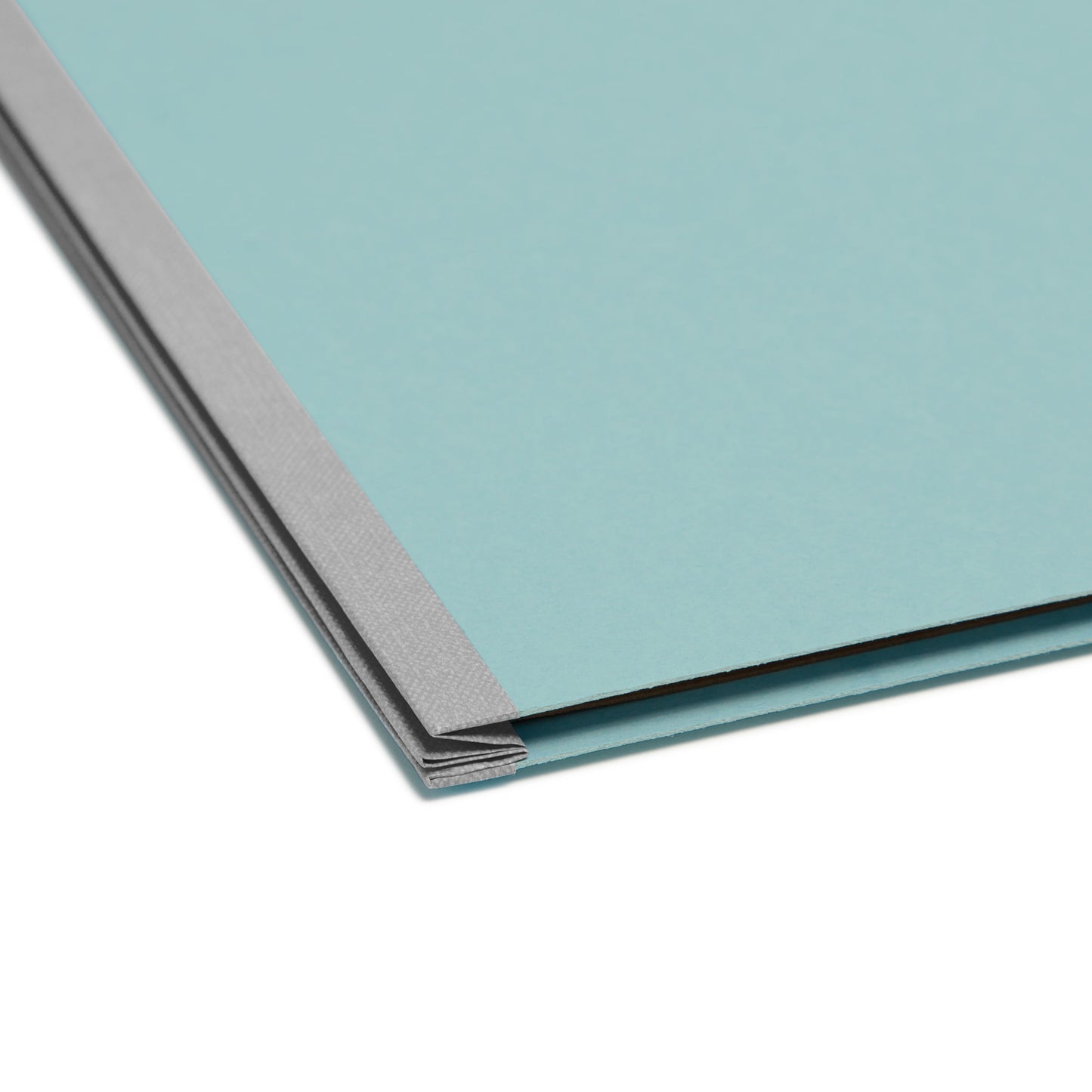 Pressboard Classification File Folders, 1 Divider, 2 inch Expansion, Blue Color, Letter Size, Set of 10, 30086486137219