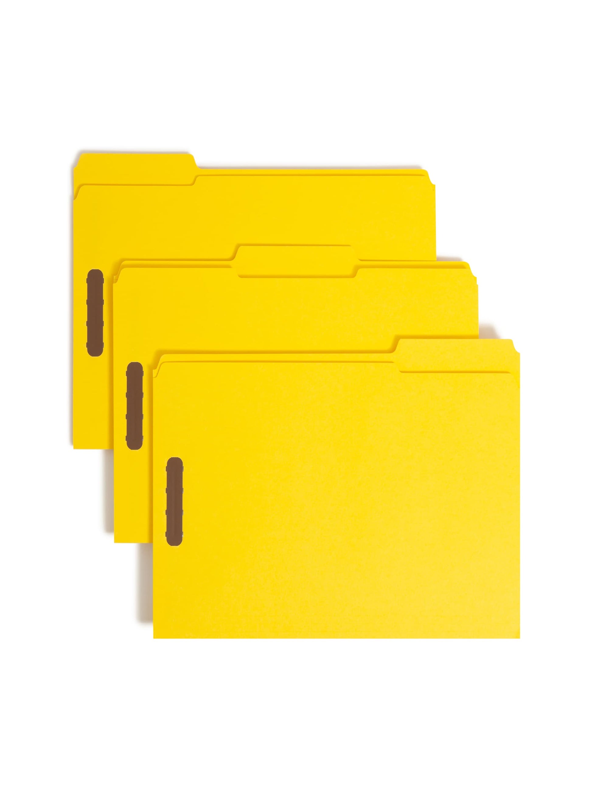 Reinforced Tab Fastener File Folders, 1/3-Cut Tab, 2 FastenersReinforced Tab Fastener File Folders, 1/3 Cut, Yellow, Letter, Yellow, Letter Size, Set of 50, 086486129404