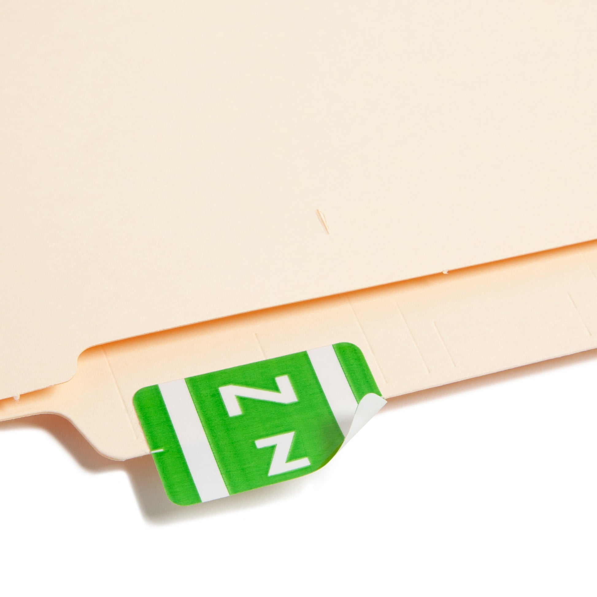 AlphaZ® ACCS Color Coded Alphabetic Labels - Sheets, Light Green Color, 1" X 1-5/8" Size, Set of 100, 086486671965