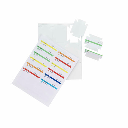 Viewables® Quick-Fold Hanging File Folder Label Kit, White Color, 3-1/2" X 1-1/4" Size, Set of 45, 086486649124