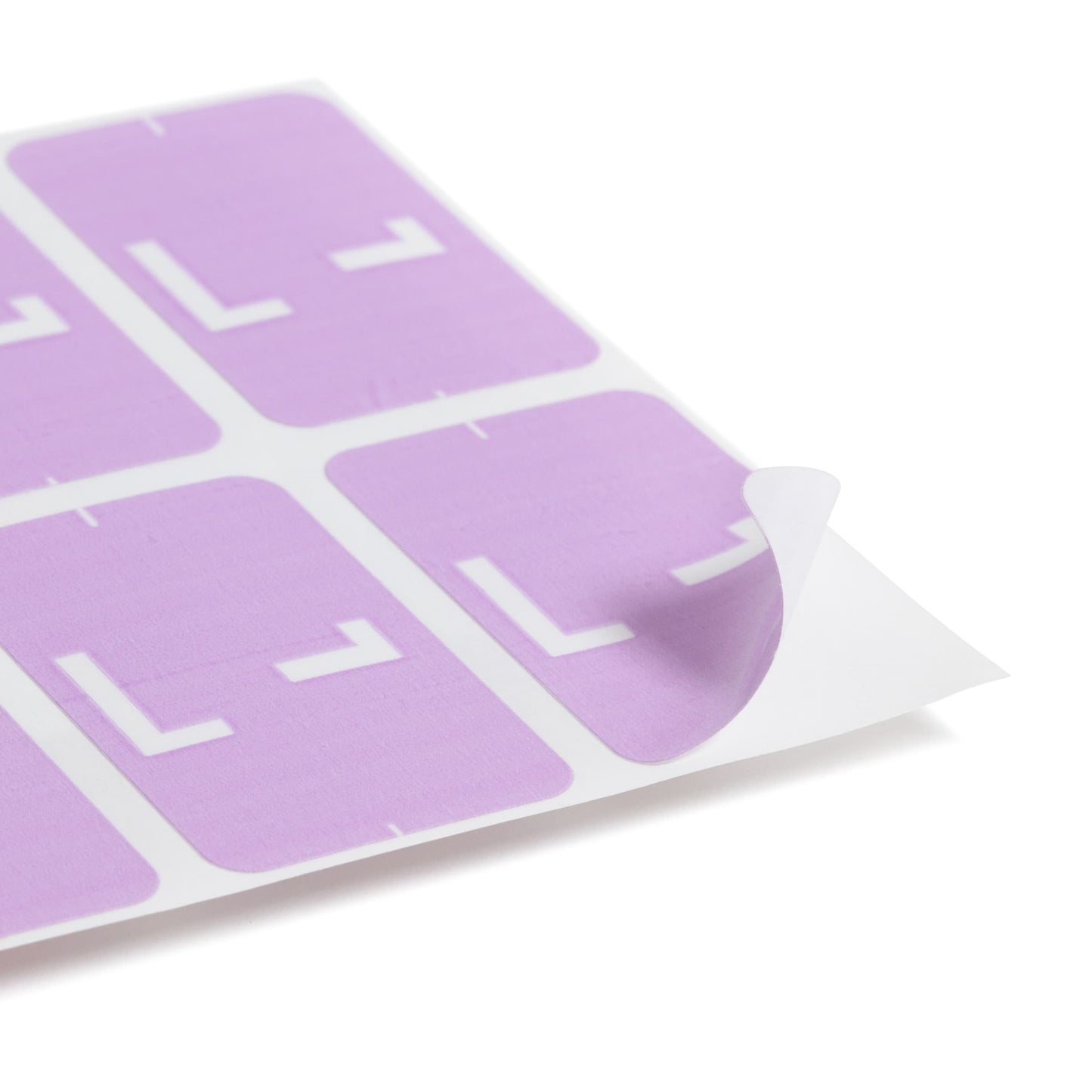 AlphaZ® ACCS Color Coded Alphabetic Labels - Sheets, Lavender Color, 1" X 1-5/8" Size, Set of 100, 086486671828