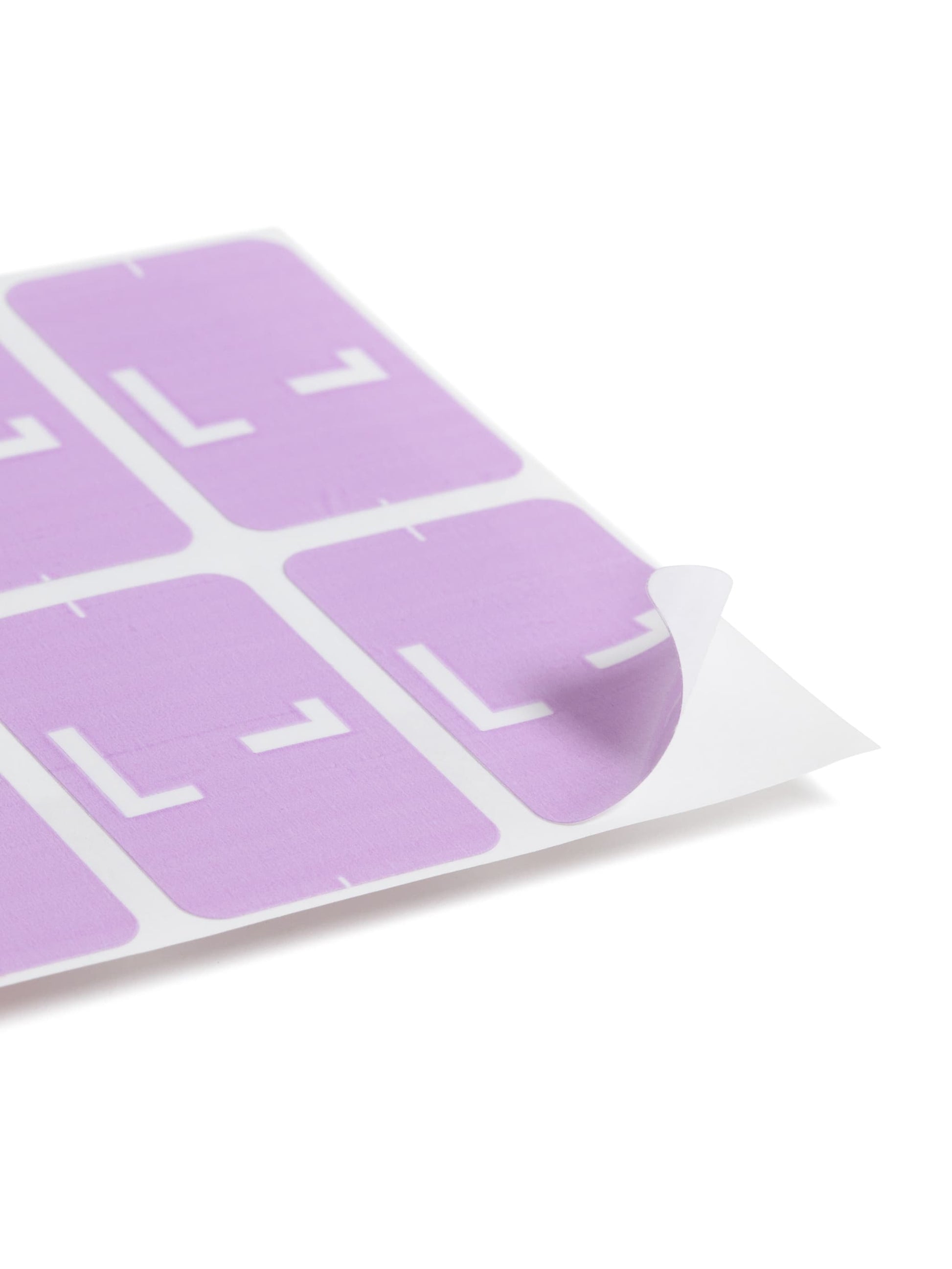 AlphaZ® ACCS Color Coded Alphabetic Labels - Sheets, Lavender Color, 1" X 1-5/8" Size, Set of 100, 086486671828