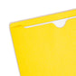 Colored File Jackets, Reinforced Straight-Cut Tab, No Expansion, Yellow Color, Letter Size, Set of 100, 30086486755116