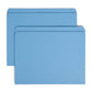 Standard File Folders, Straight-Cut Tab, Blue Color, Letter Size, Set of 100, 086486109352